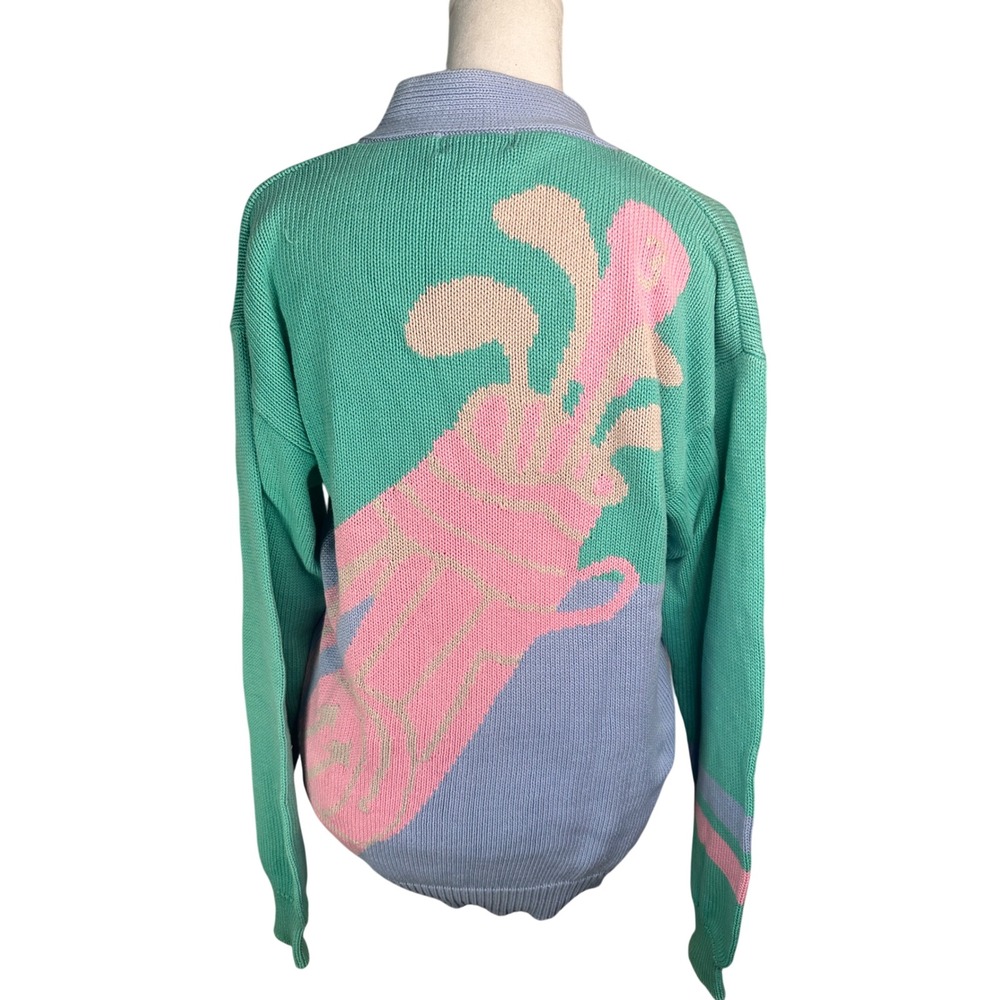 Vintage 80's-90's IZOD Club Preppy Gulf Sweater Size Women's Small